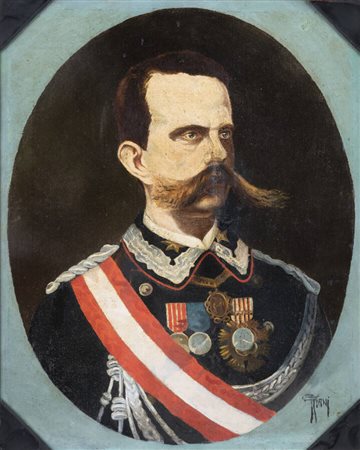 GIOVANNI GIANI<BR>Torino 1866 - 1937<BR>"Ritratto di Umberto I"