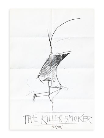 EMILIO TADINI (1927-2002) - The killer smoker