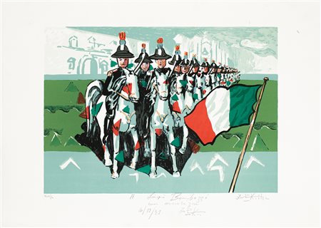 IBRAHIM KODRA (1918-2006) - I Carabinieri, 1991