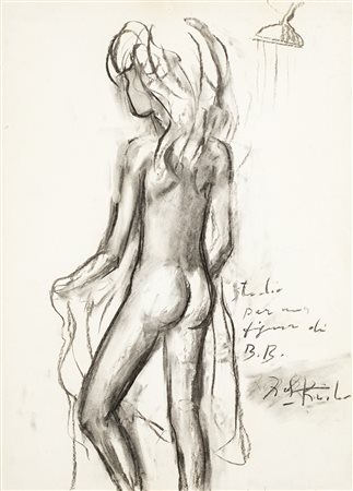 IBRAHIM KODRA (1918-2006) - Studio per una figura di B. B.
