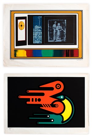 AUTORI VARI (GUIDO BIASI E RENATO VOLPINI) - Lotto unico di 2 opere grafiche