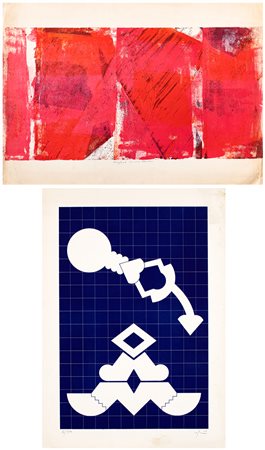 AUTORI VARI (SANDRO MARTINI E RENATO VOLPINI) - Lotto unico di 2 opere grafiche