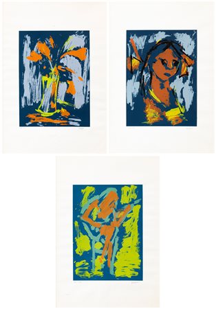 ANONIMO - Lotto unico composto da 3 litografie