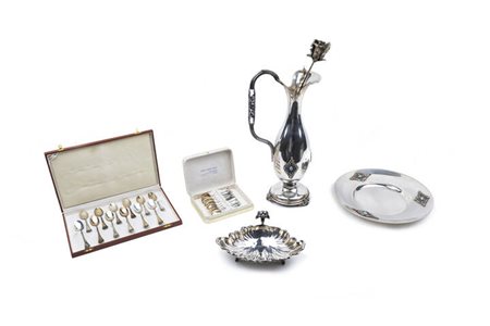 LOTTO DI QUINDICI OGGETTI IN ARGENTO