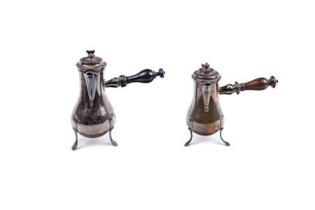 CAFFETTIERA E CIOCCOLATIERA IN ARGENTO