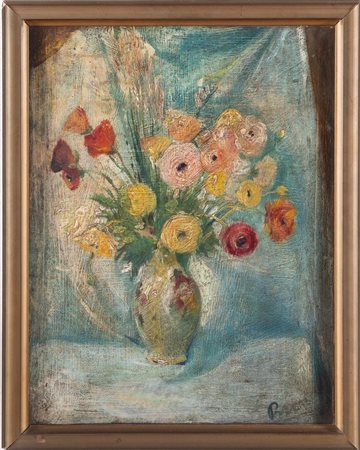 Alfredo Protti (Bologna 1882 - 1949), “Vaso con fiori”