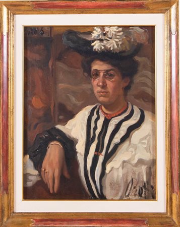 Alfredo Protti (Bologna 1882 - 1949), “In posa”, 1905-1907