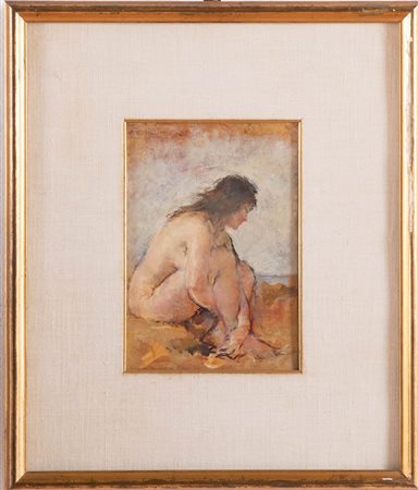 Ugo Guidi (Comacchio 1923 - Bologna 2007), “Nudo femminile”, 1962.