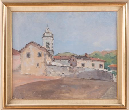Accursio Accorsi (Bologna 1897 - 1975), “Paese di montagna”, 1930.