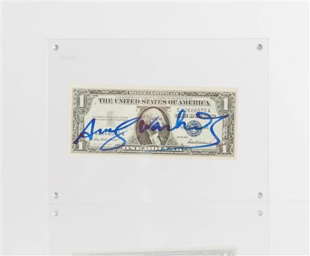 Andy Warhol (Pittsburgh 1928 - New York 1987), “1 dollar (George Washington)”, 1957.