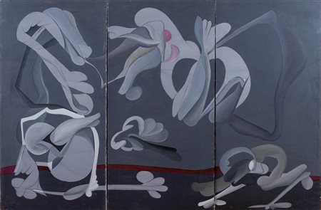 Renato Volpini (Napoli 1934 - Milano 2017), “Forme in tre riprese”, 1963.