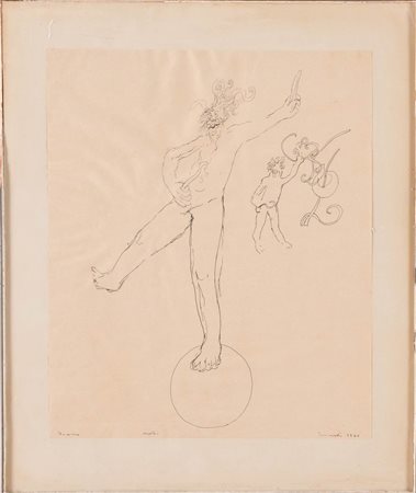 Tancredi Parmeggiani (Feltre 1927 - Roma 1964) “Facezia - Matti”, 1960