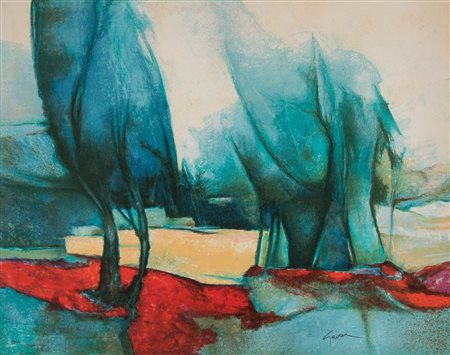 Claude Gaveau (Neuilly-sur-Marne 1940), “Le sous-bois”, 1980-1989