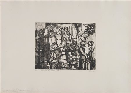 Armando Pizzinato (Maniago 1910 - Venezia 2004), “Liberazione di Venezia”, 1946.