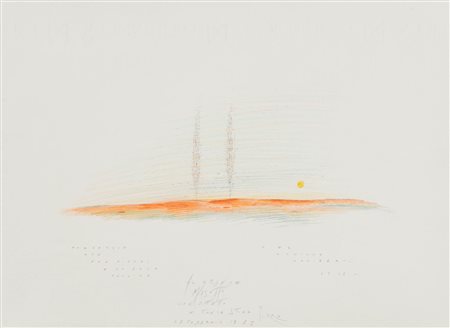 Pier Achille Cuniberti, detto Pirro (Sala Bolognese 1923 - Bologna 2016), “Paesaggio con due