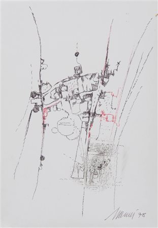 Mario Nanni (Castellina in Chianti 1922 - Bologna 2019), “Senza titolo”, 1978.