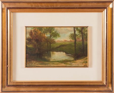 Carlo Pugliese (1902 - 1960), “Paesaggio”.