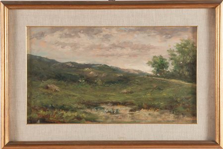 Giuliano Amadori (Bologna 1883 - 1972), “Paesaggio”.