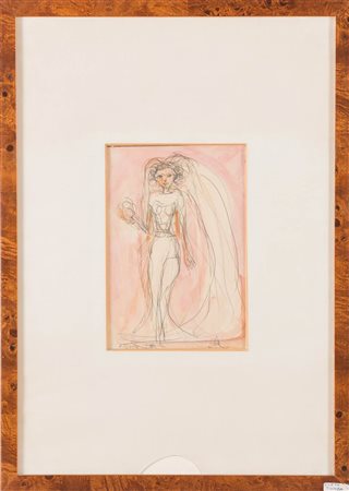Cleto Tomba (Castel San Pietro Terme 1898 - Bologna 1987), “Sposa”.