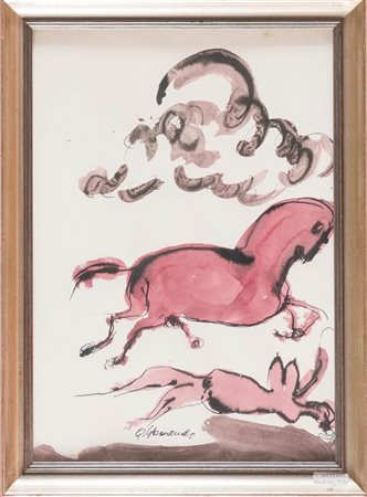 Quinto Ghermandi (Crevalcore 1916 - San Lazzaro di Savena 1994), “Senza titolo”, Anni ‘70.