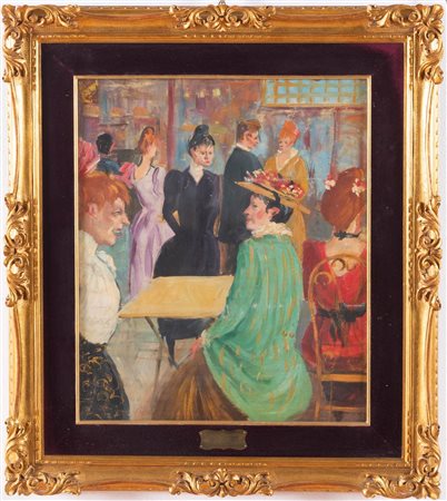 Louis Anquetin (Étrépagny 1861 - Parigi 1932), attribuito a, “La dispute”.