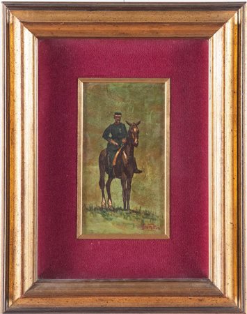 Pittore del XX secolo, “Figura a cavallo”.