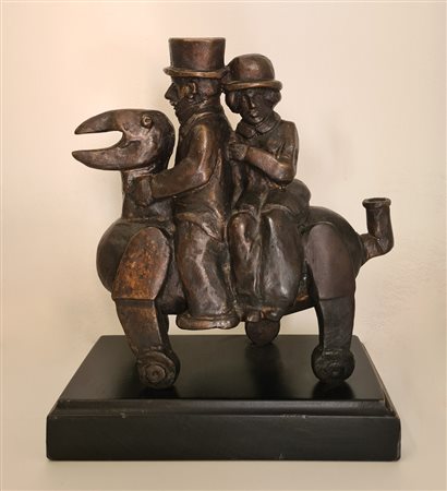 Borghese Franz - Coppia a cavallo