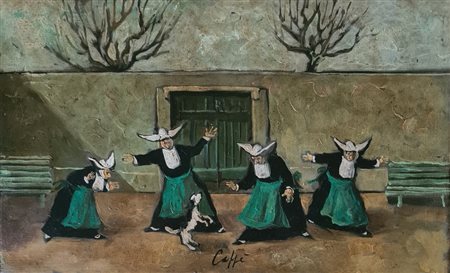 Caffè Nino - Suorine con cane, 1963