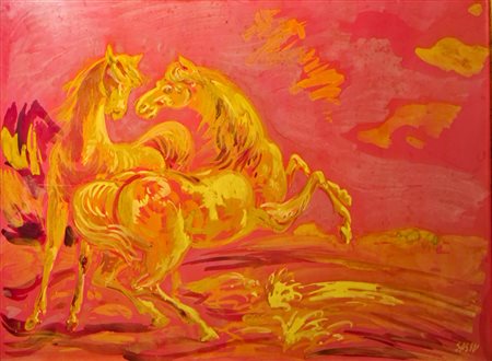 Sassu Aligi - I cavalli d'oro, 1964