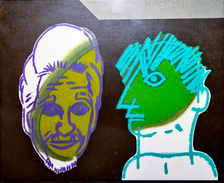 Pozzati Concetto - Ping Pong, 2001