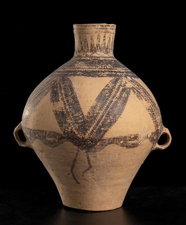 GIARA IN TERRACOTTA DIPINTA<br>Cina, stile della cultura di Yangshao