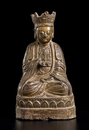 BODHISATTVA IN FERRO<br>Cina, dinastia Qing