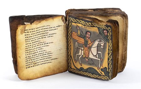 MANOSCRITTO CRISTIANO COPTO IN GE'EZ<br>Etiopia, XIX secolo