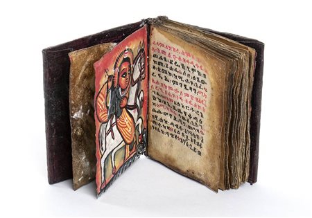 MANOSCRITTO CRISTIANO COPTO IN GE'EZ<br>Etiopia, XIX secolo