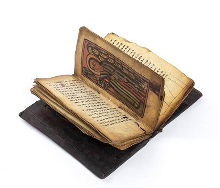 MANOSCRITTO CRISTIANO COPTO IN GE'EZ<br>Etiopia, XIX secolo