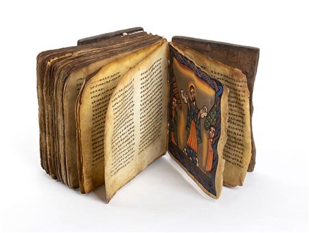 MANOSCRITTO CRISTIANO COPTO IN GE'EZ<br>Etiopia, XIX secolo