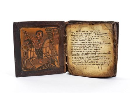 MANOSCRITTO CRISTIANO COPTO IN GE'EZ<br>Etiopia, XIX secolo