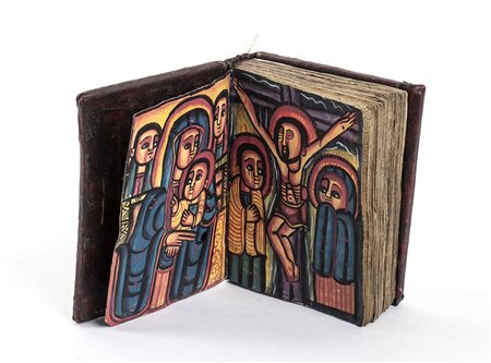 MANOSCRITTO CRISTIANO COPTO IN GE'EZ<br>Etiopia, XIX secolo