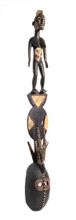 MASCHERA  'KARAN WEMBA' IN LEGNO DIPINTO<br>Burkina Faso, Mossi