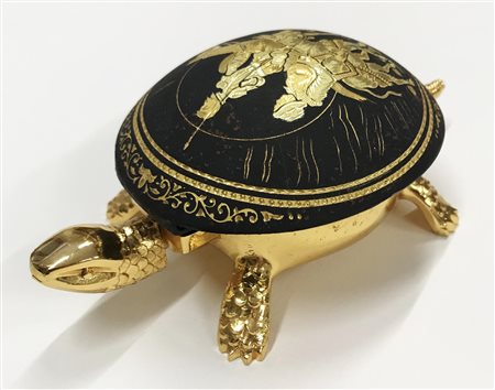 CAMPANELLO RECEPTIONIST in metallo a forma di tartaruga con testuggine...