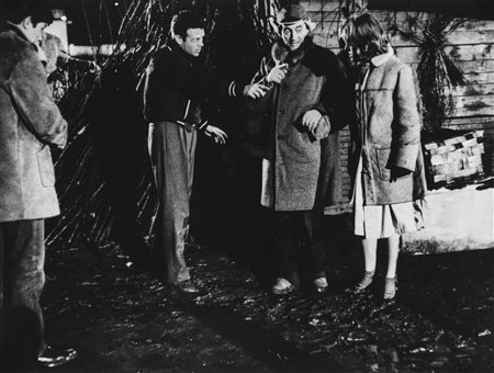 Giovanni Battista Poletto (1915-1988)  - Alain Delon, Renato Salvatori, Luchino Visconti, Annie Girardot in "Rocco e i suoi fratelli", 1960