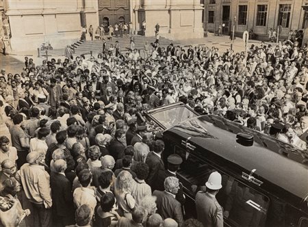 Anonimo - Funerali di Eugenio Montale, 1981