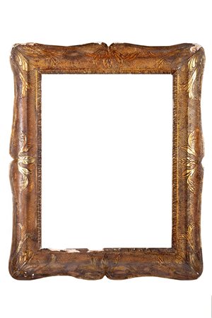 Lotto di sei cornici, Napoli secolo XIX, con doratura a mecca