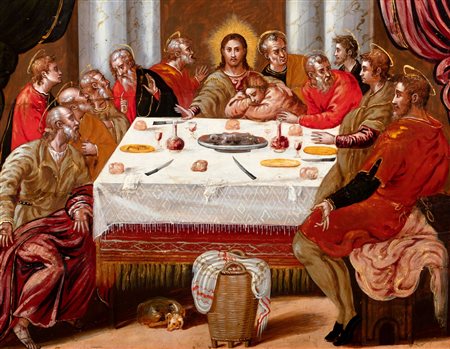 Scuola veneto-cretese, secolo XVI - Ultima cena
