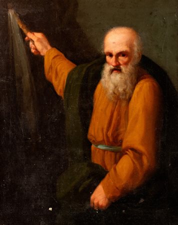 Scuola italiana, secolo XIX - Mosè che colpisce la roccia per far sgorgare l'acqua