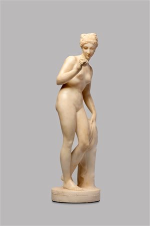 Scultura in alabastro raffigurante Venere vincitrice, inizi secolo XX