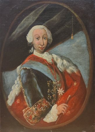 Scuola napoletana, secolo XVIII - Ritratti del re Carlo di Borbone e della regina Maria Amalia di Sassonia 