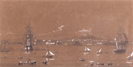 Scuola napoletana, secolo XIX - Il Golfo di Napoli