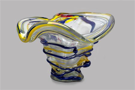 Angelo Rinaldi (1960-2010)  - Vaso in vetro di Murano