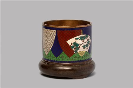 Vaso cloisonnè, Giappone periodo Meiji